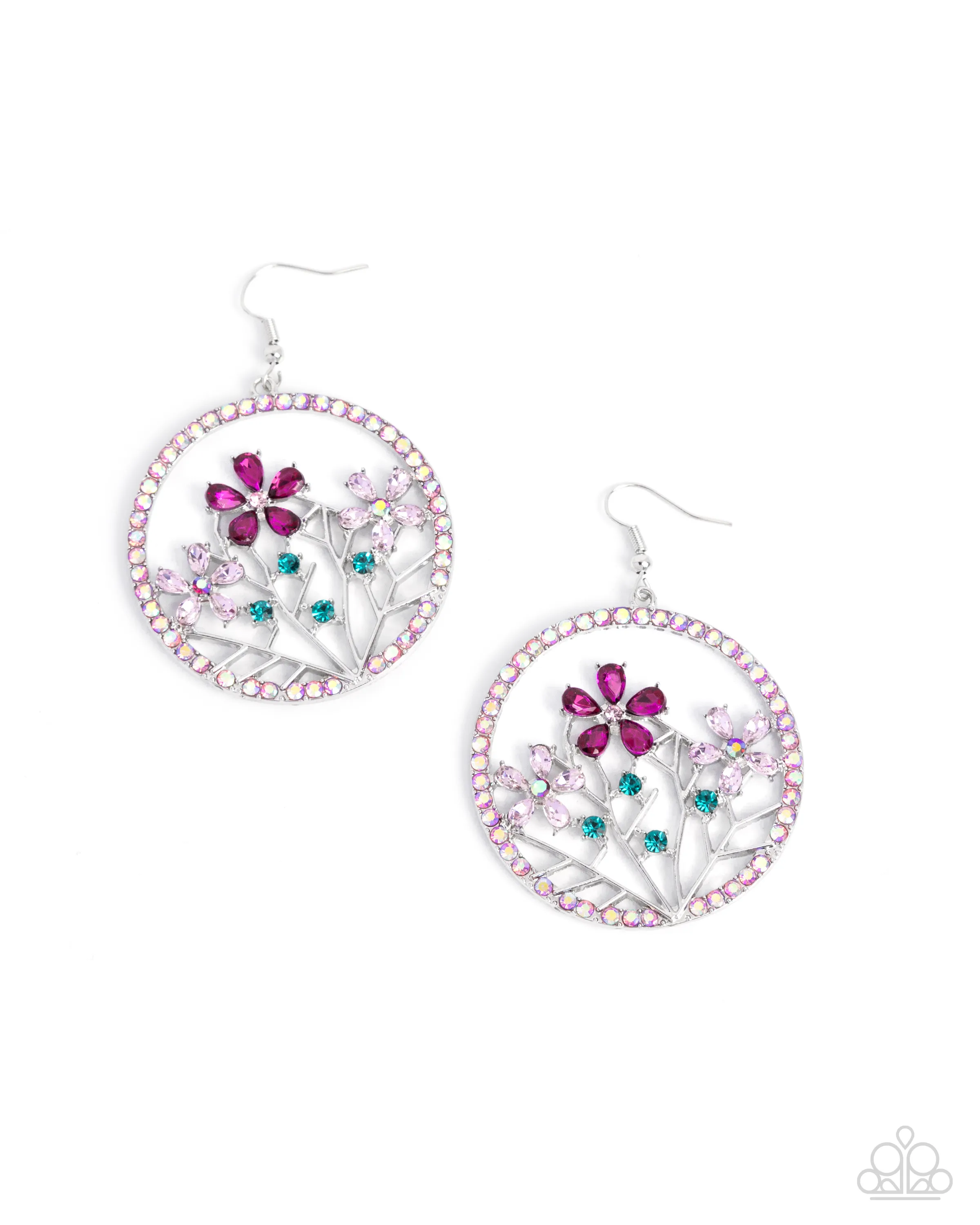 Paparazzi Basic Bouquet - Pink Earrings