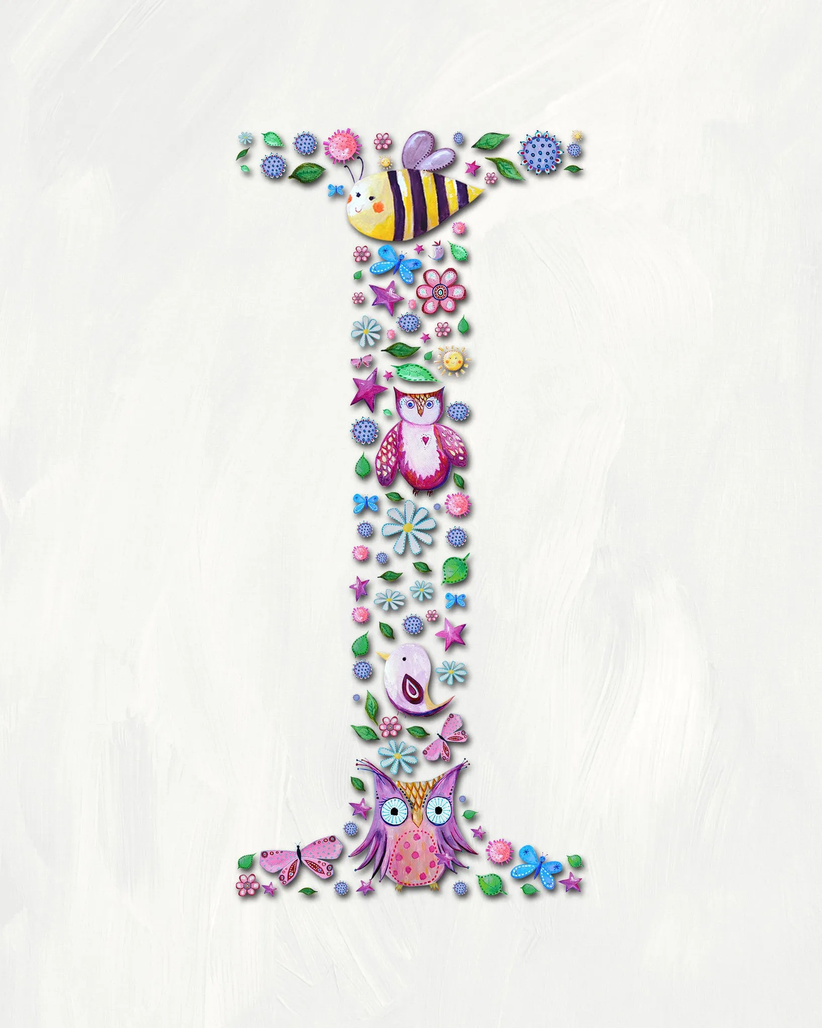 Patchwork I - name art for kids