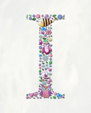 Patchwork I - name art for kids
