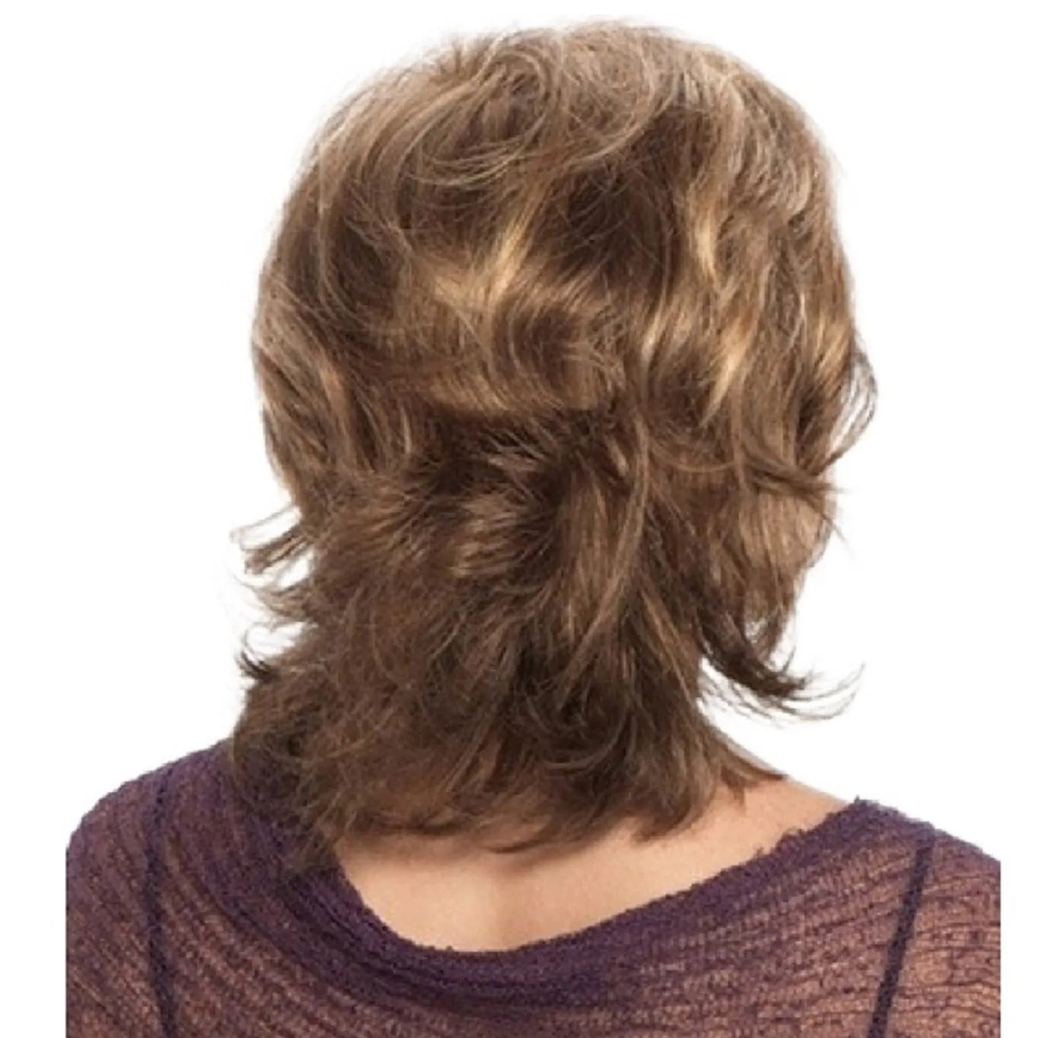 Patricia | Blonde Medium Wavy Synthetic Hair Wig With Bangs