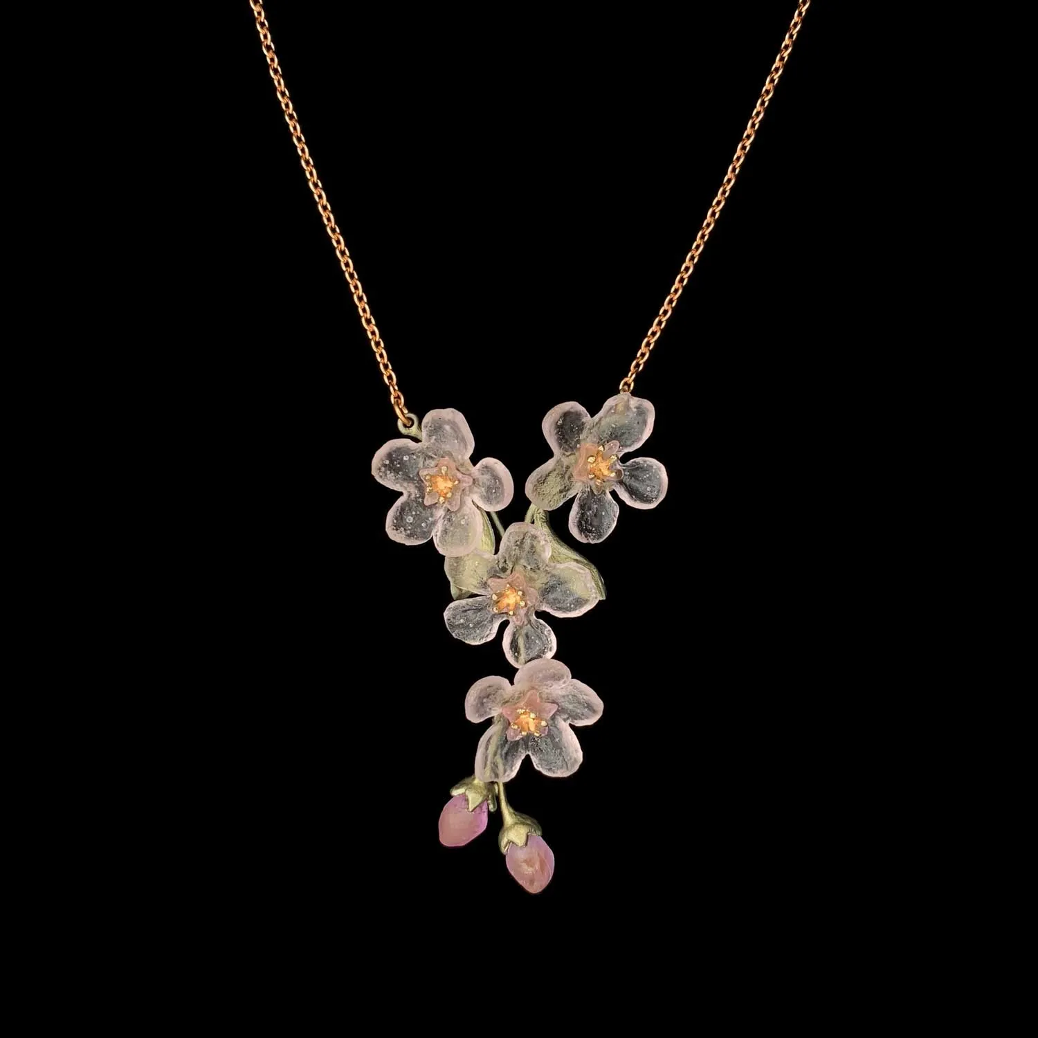 Peach Blossom Necklace - Flowers