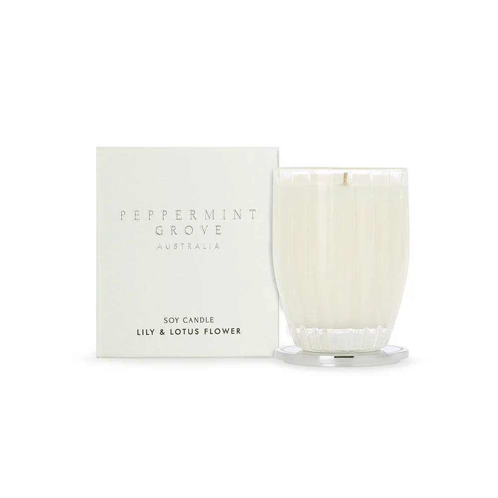 Peppermint Grove Lily & Lotus Flower Candle