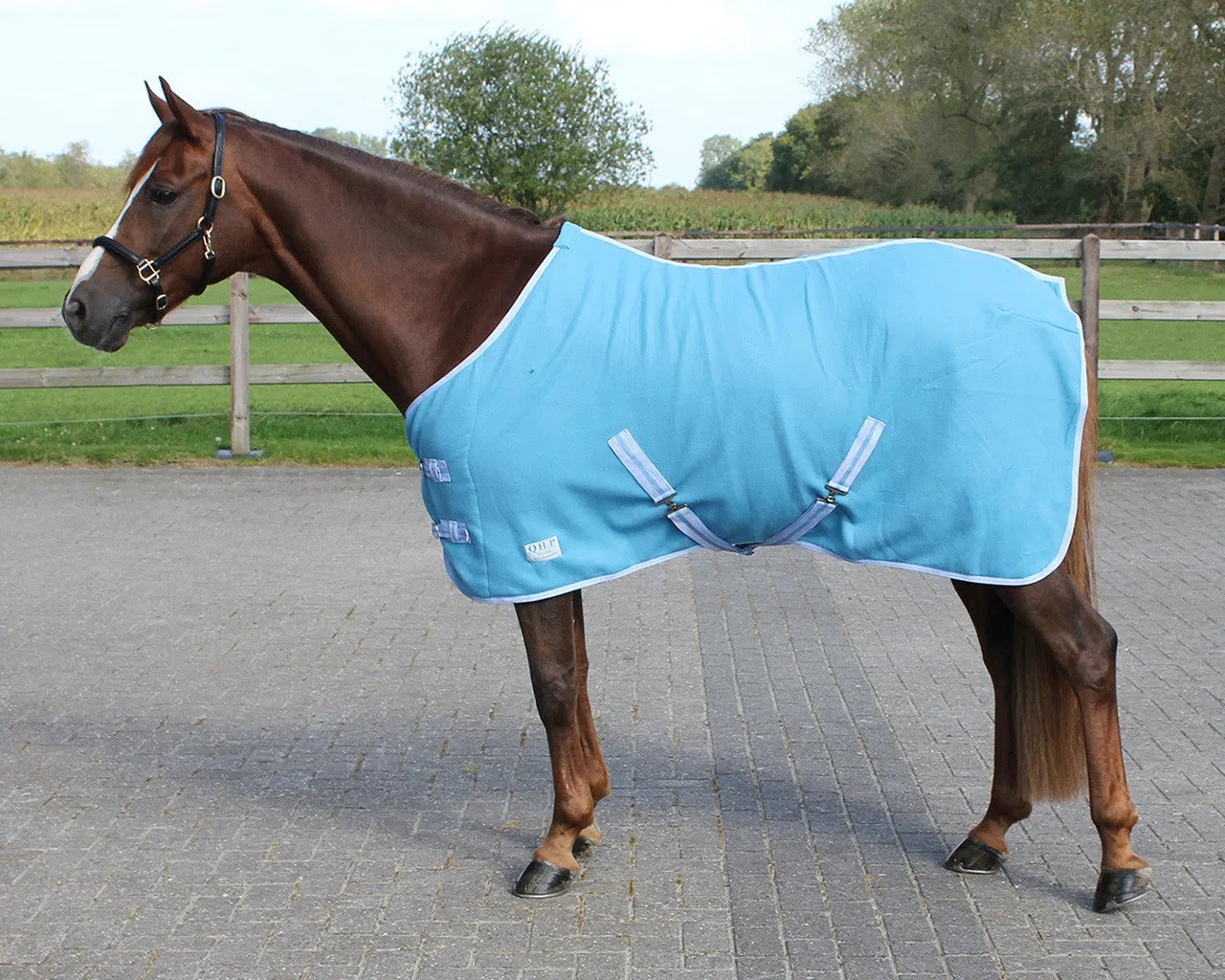 Personalised Equestrian Horse Pony Fleece Rug Cooler - Horse Head & Name