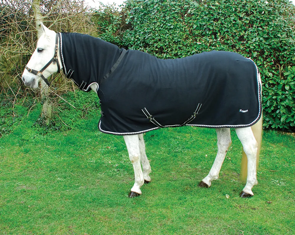Personalised Equestrian Horse Pony Fleece Rug Cooler - Horse Head & Name
