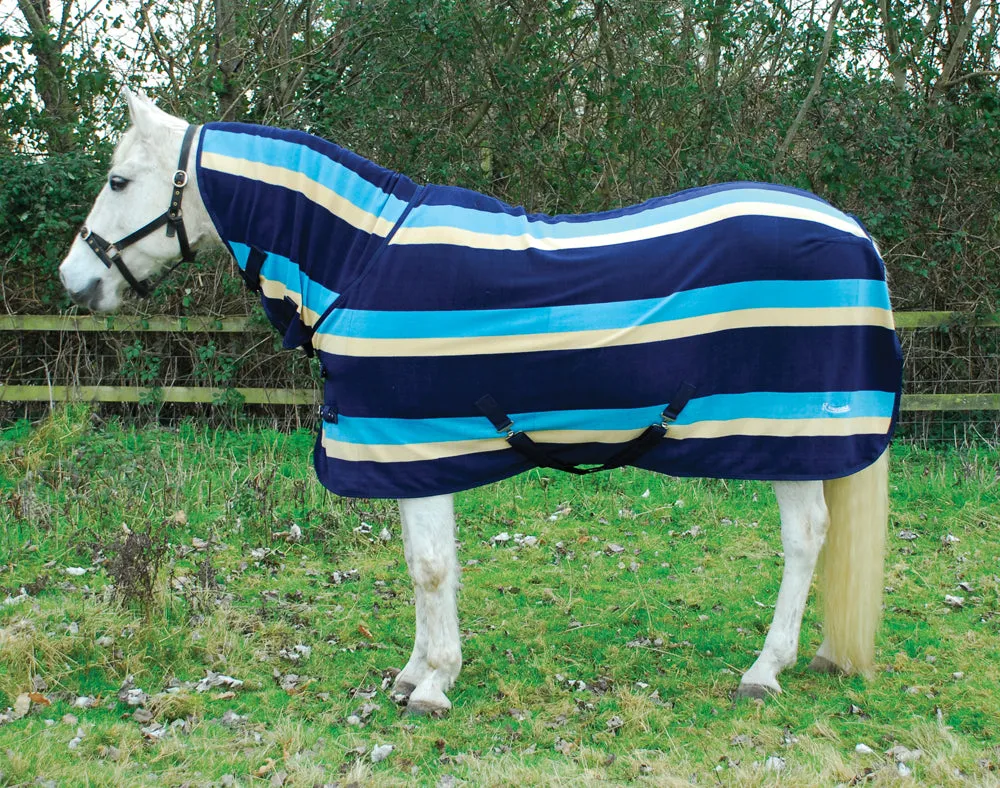 Personalised Equestrian Horse Pony Fleece Rug Cooler - Horse Head & Name