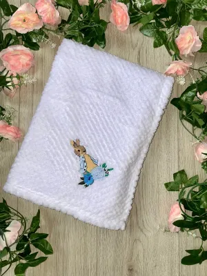 Peter Rabbit Soft Fleece Blanket - White