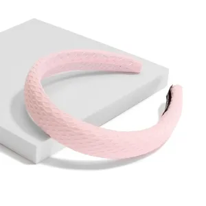 Pink Padded Honeycomb Wrapped Headband