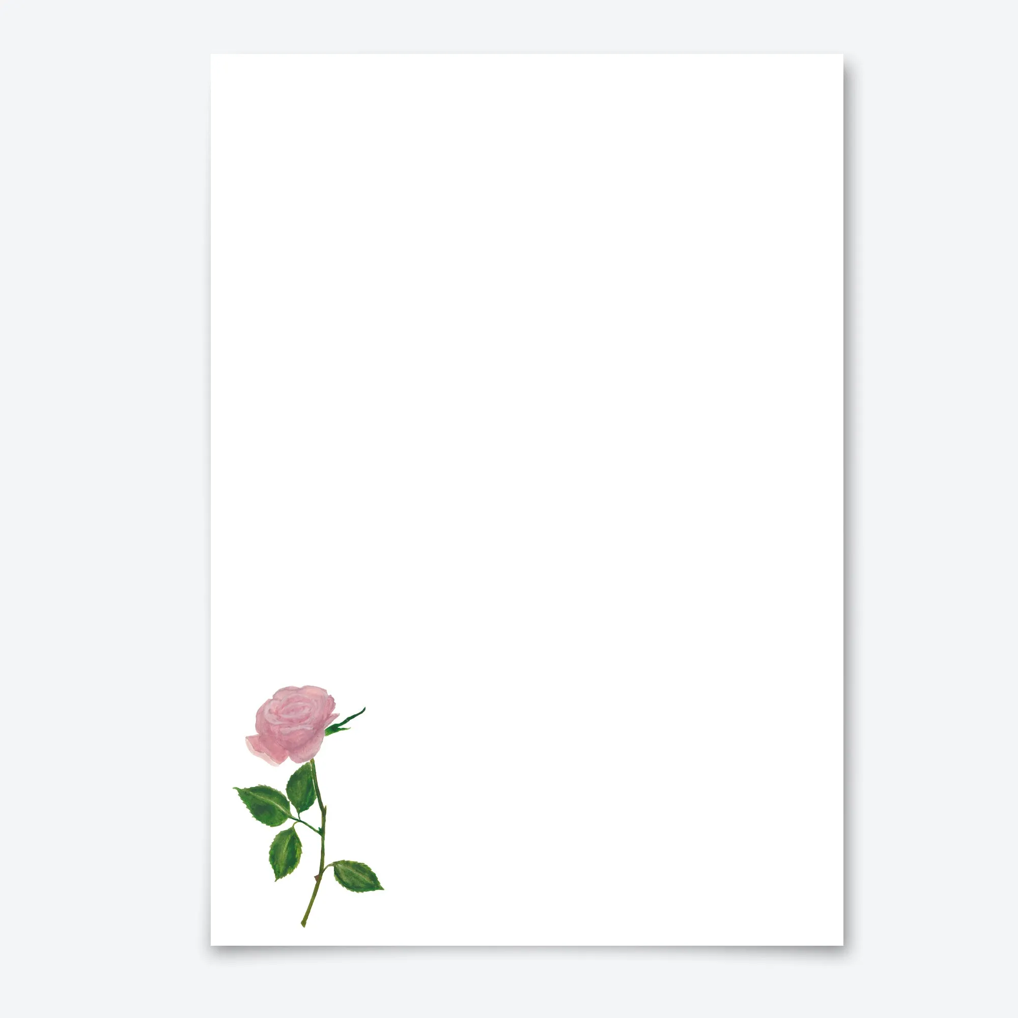 Pink Rose Letter Writing Set - Front