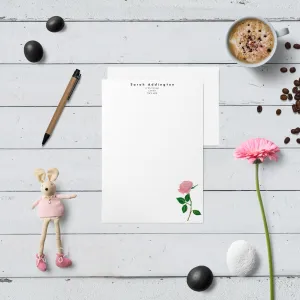 Pink Rose Letter Writing Set