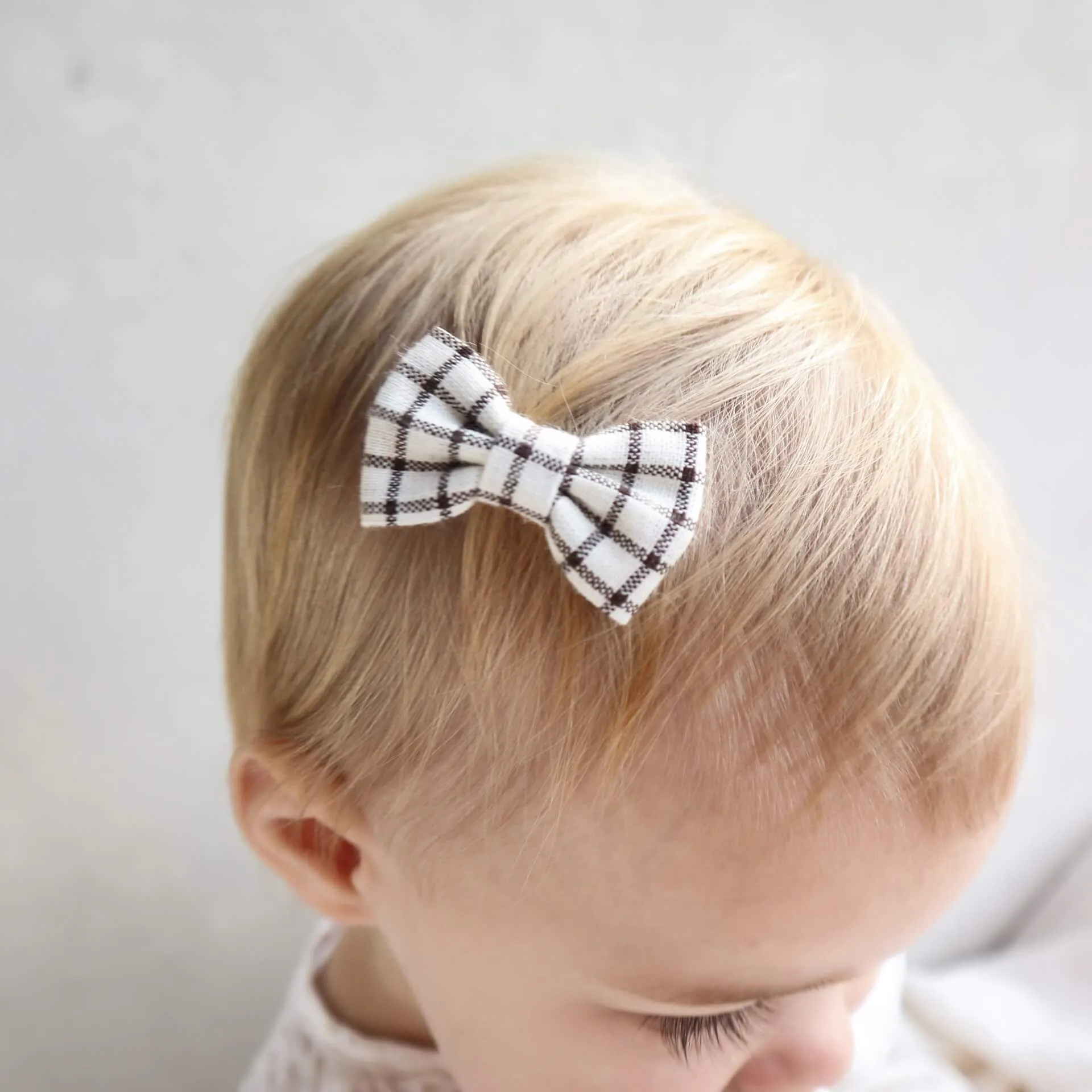Plaid bow hair clip - pack of two *BUY ONE GET ONE FREE*
