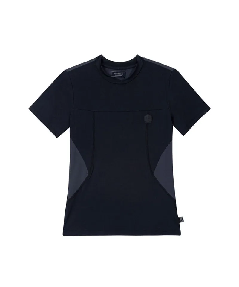 POSHERD Cool Mesh Functional Short Sleeve T-Shirt - Black