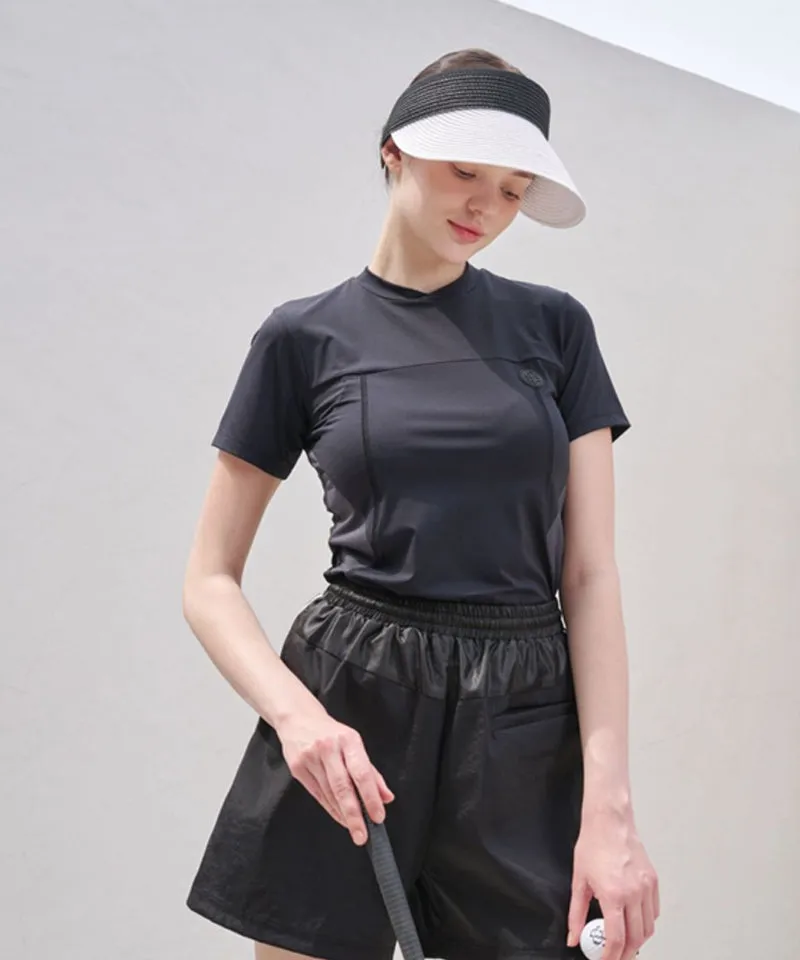POSHERD Cool Mesh Functional Short Sleeve T-Shirt - Black