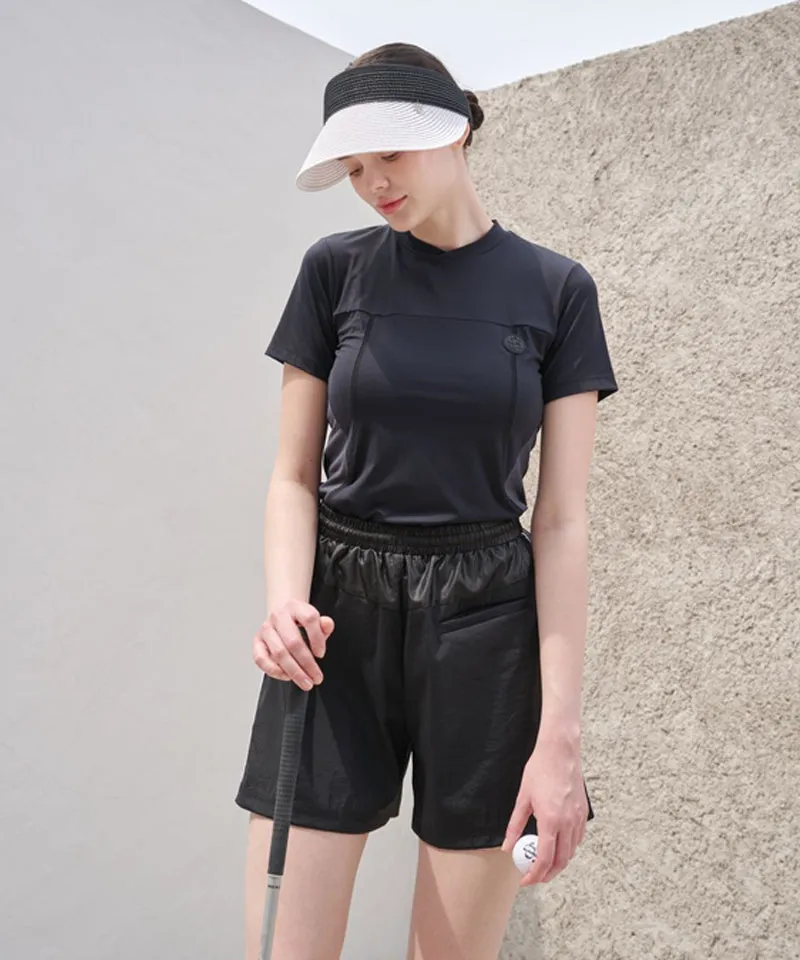 POSHERD Cool Mesh Functional Short Sleeve T-Shirt - Black