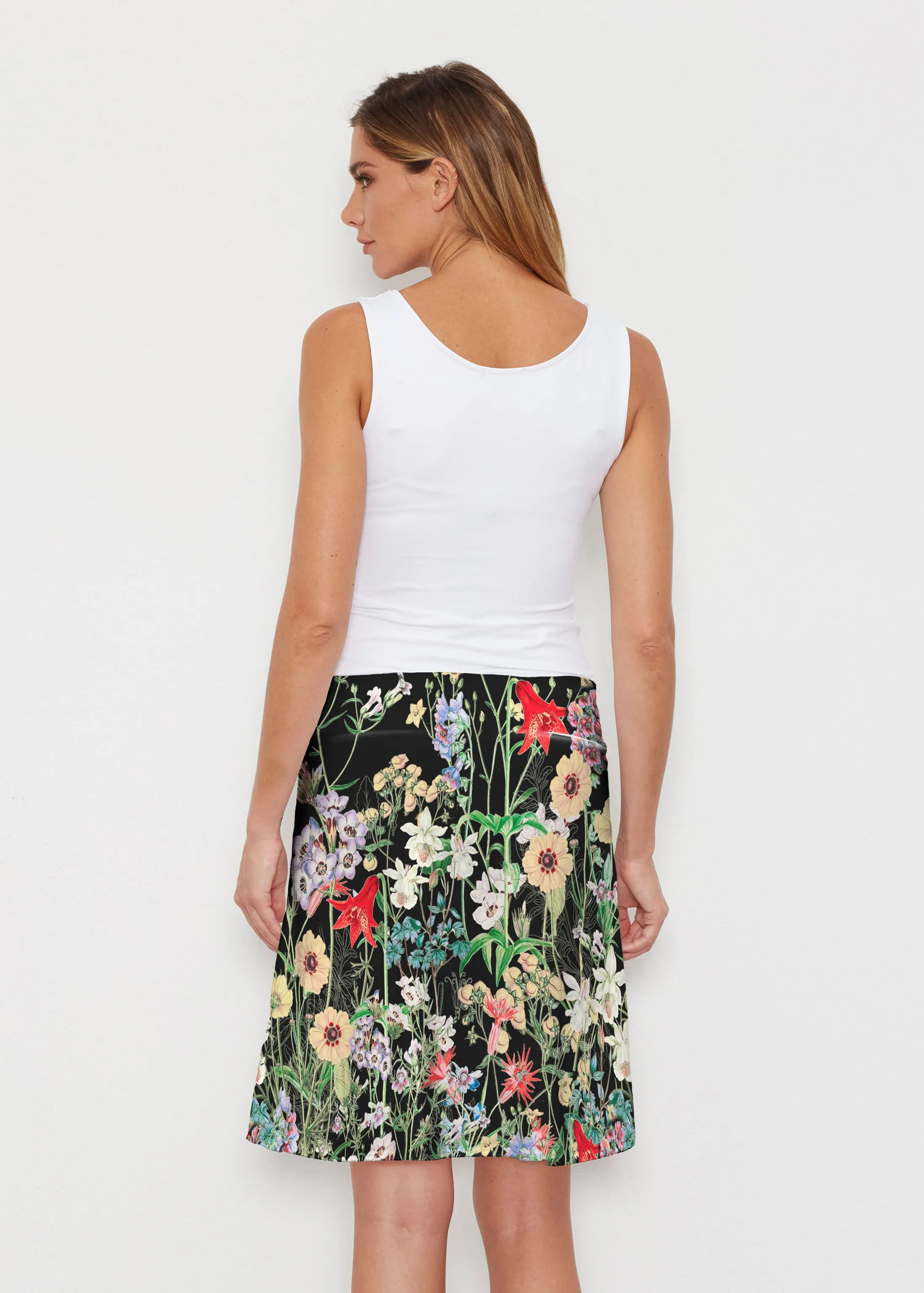 Prairie Black (7971) ~ Silky Brenda Skirt 21 inch