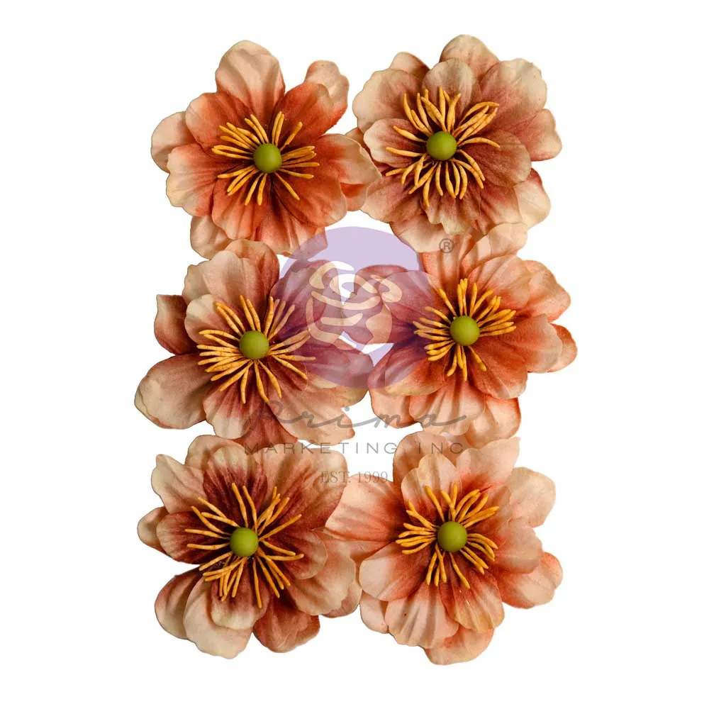 Prima - The Home Baker Collection - Flowers - Caramel Delight - 6 PCS - 2751
