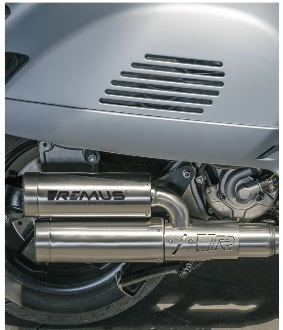 Racing Exhaust REMUS Double Mesh | Vespa GTS/GTS Super/GTV 300cc (`20-) E5