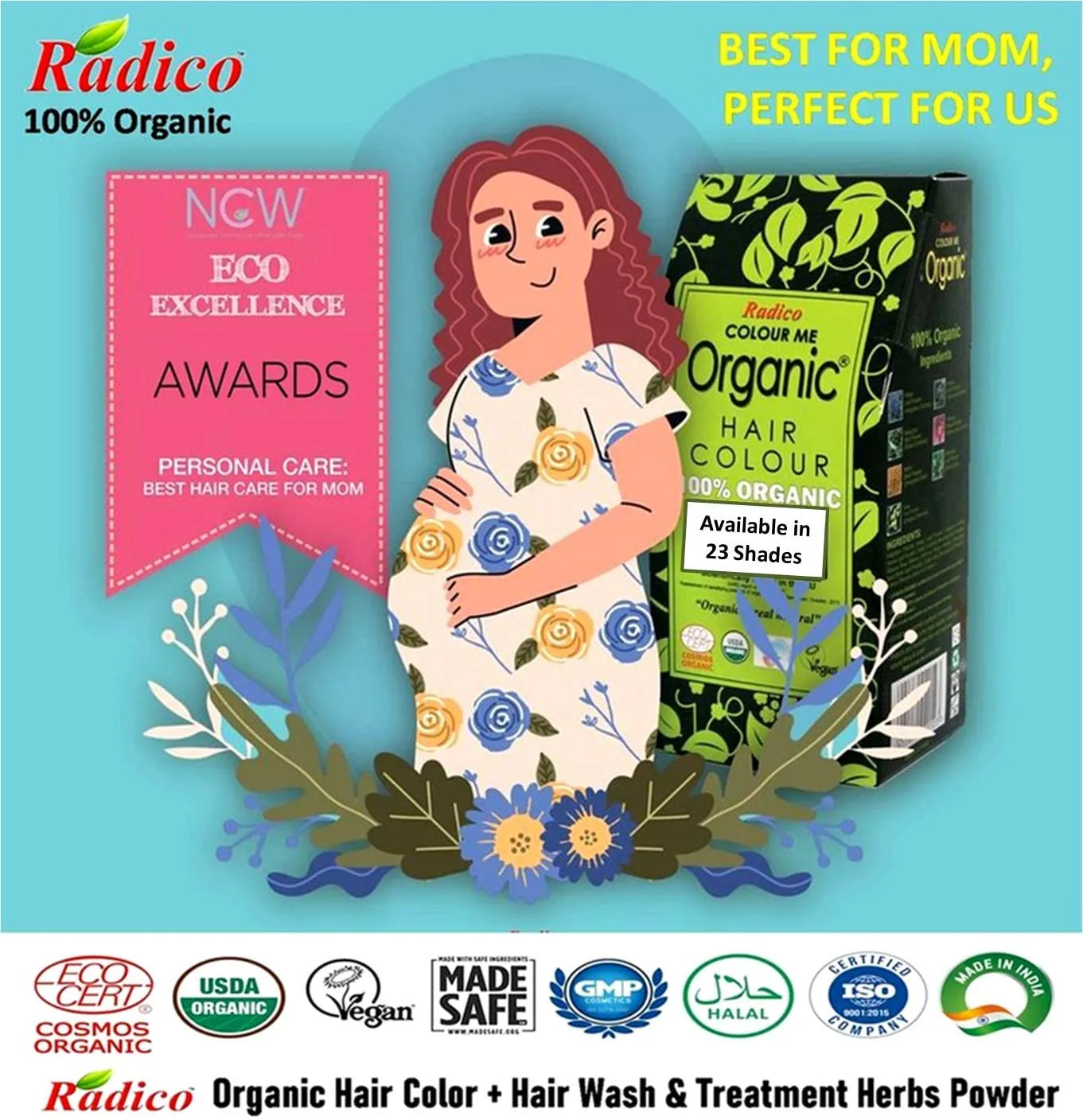 Radico Organic Hair Colour Soft Black 100g