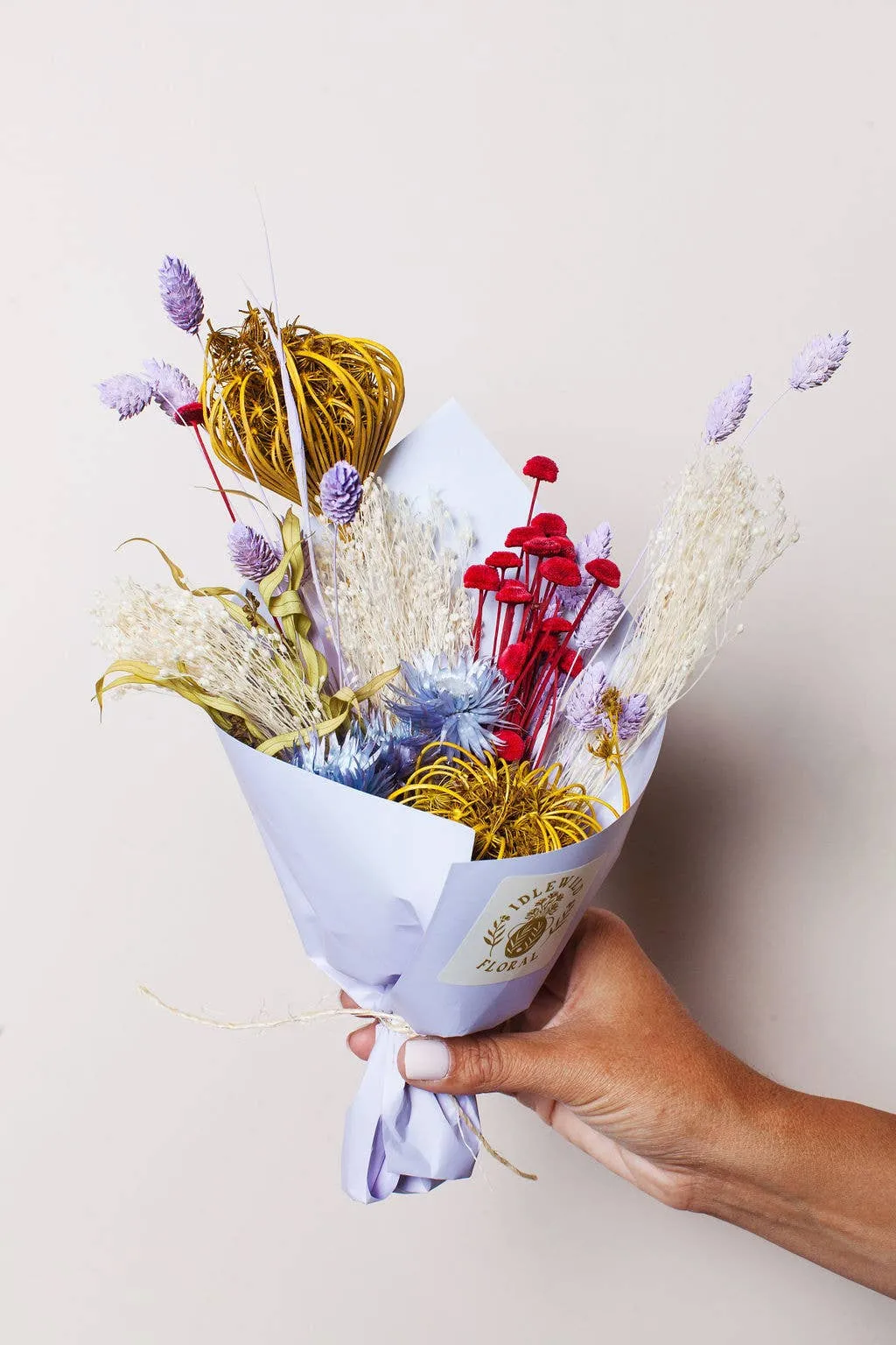 Rainbow Dried Flower Bouquet