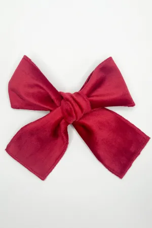 Red Velvet Hair Bow
