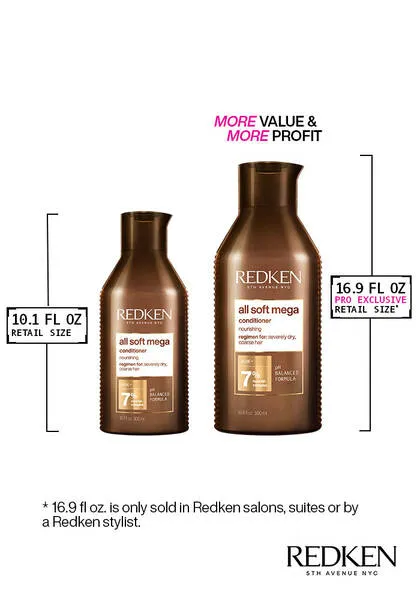 REDKEN - All Soft Mega Conditioner 10.1 oz