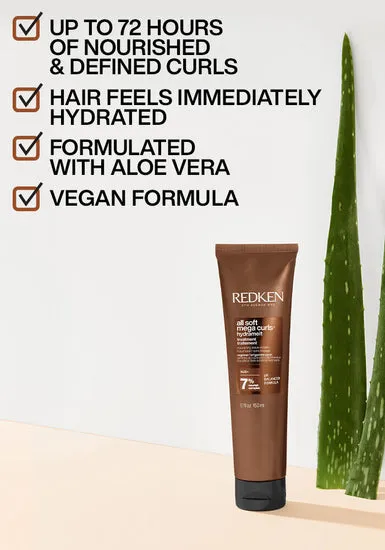 REDKEN - All Soft Mega Curls Hydramelt Leave-In Treatment 5.1 oz.