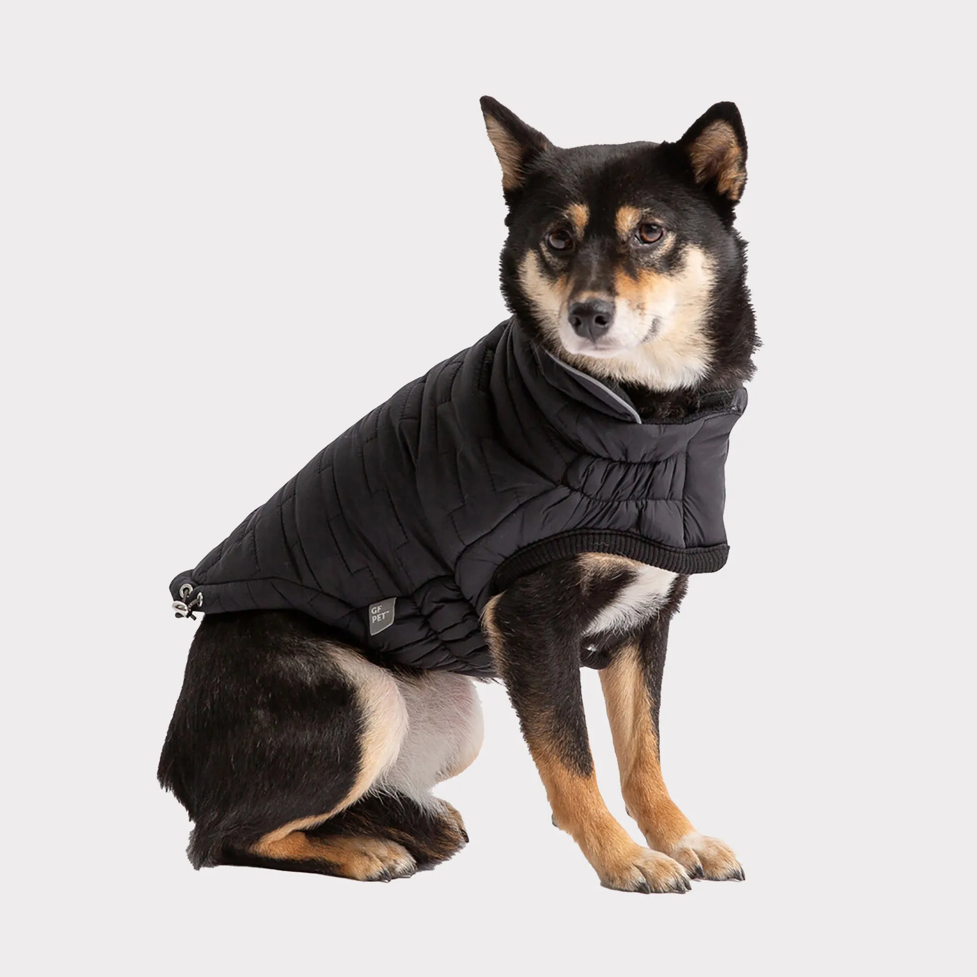 Reversible Chalet Dog Jacket | Black Fleece