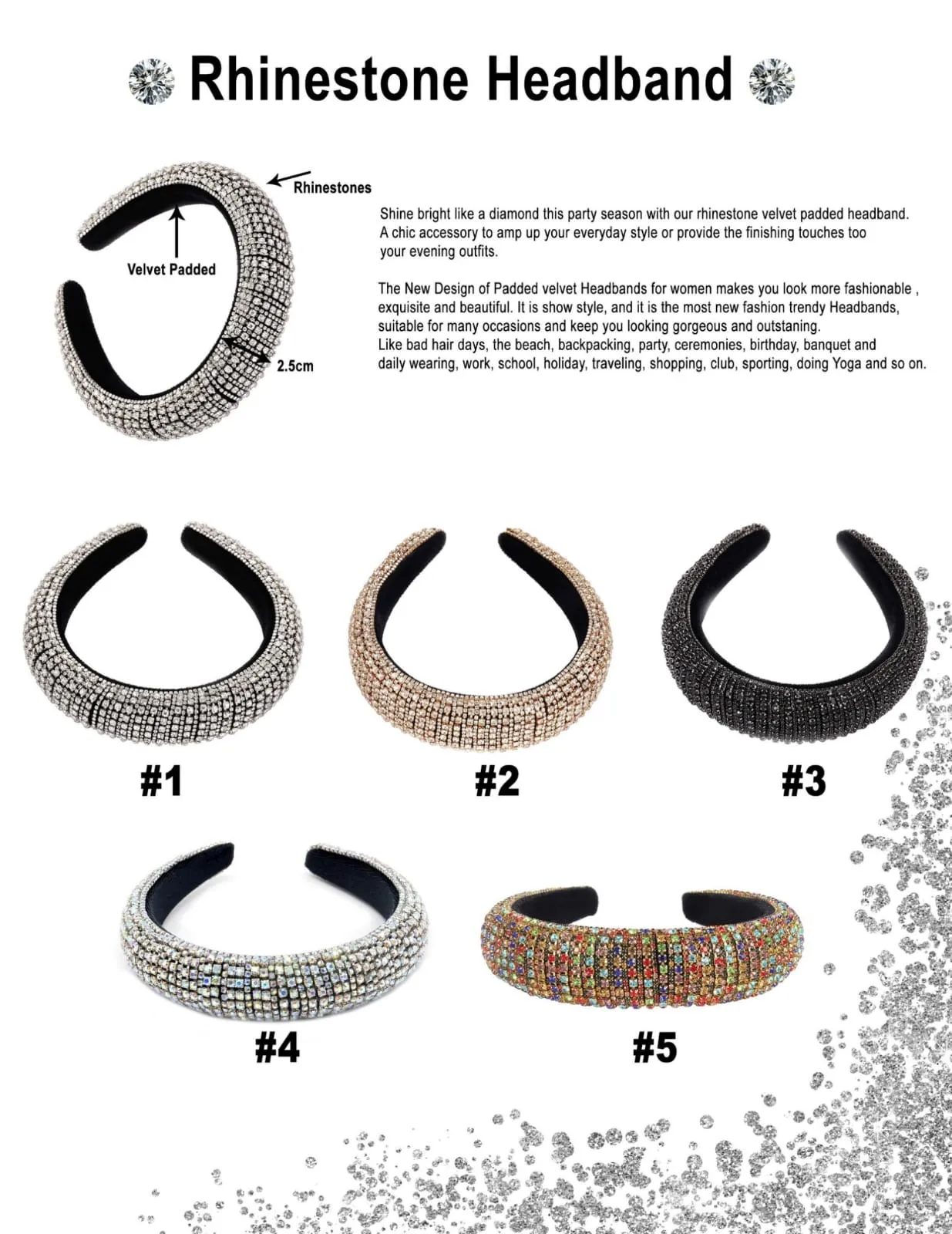 Rhinestone headband