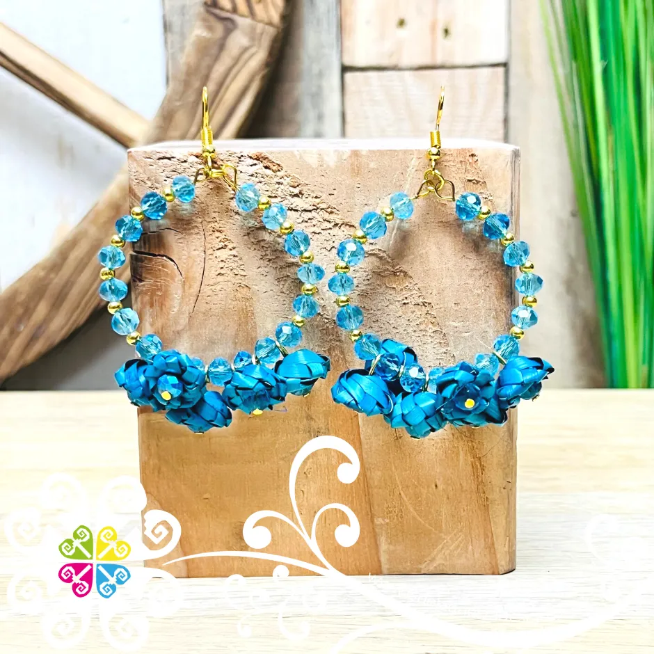 Rose Hoops - Palm Earrings