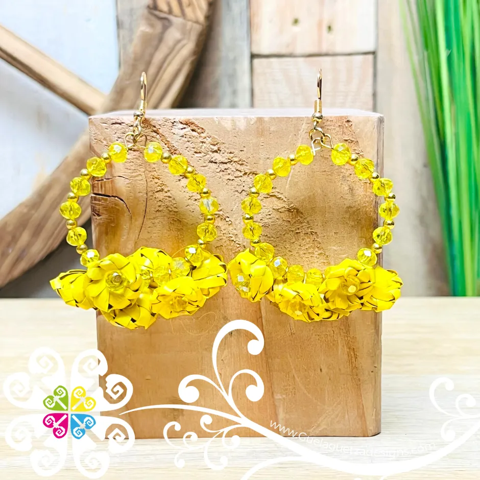 Rose Hoops - Palm Earrings