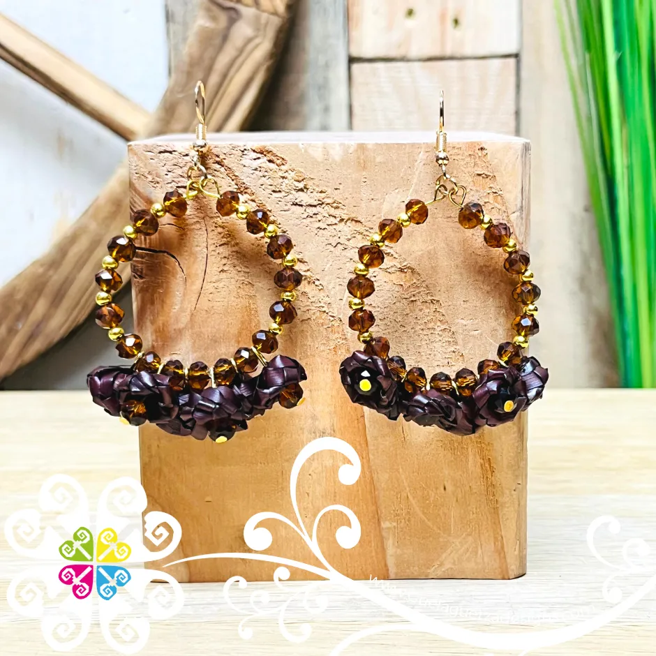 Rose Hoops - Palm Earrings
