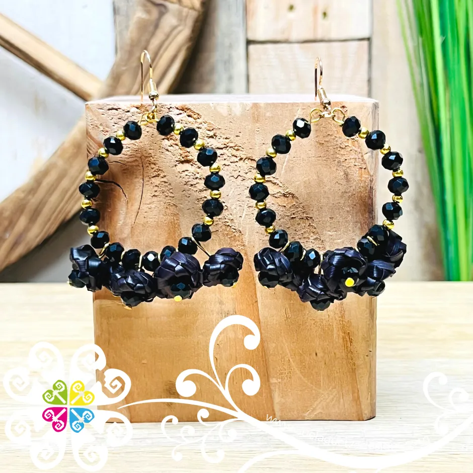 Rose Hoops - Palm Earrings