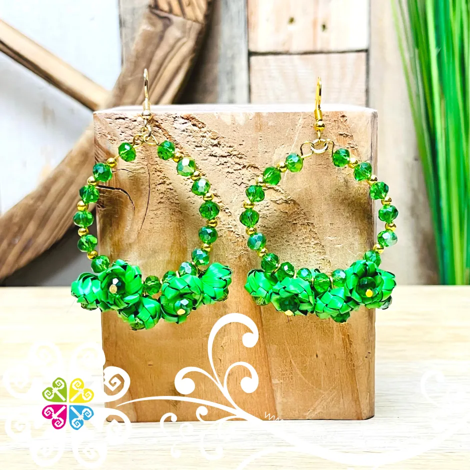 Rose Hoops - Palm Earrings