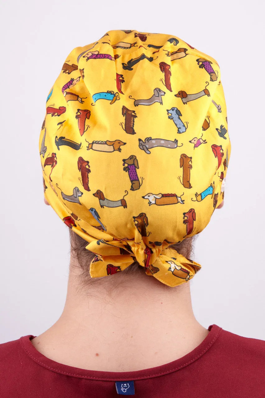 Sausage Dogs Scrub Cap