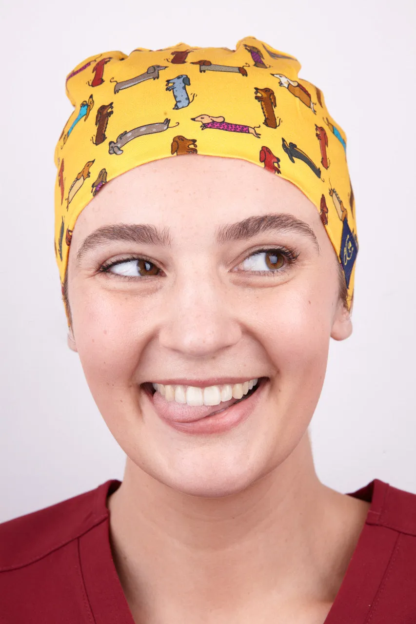 Sausage Dogs Scrub Cap