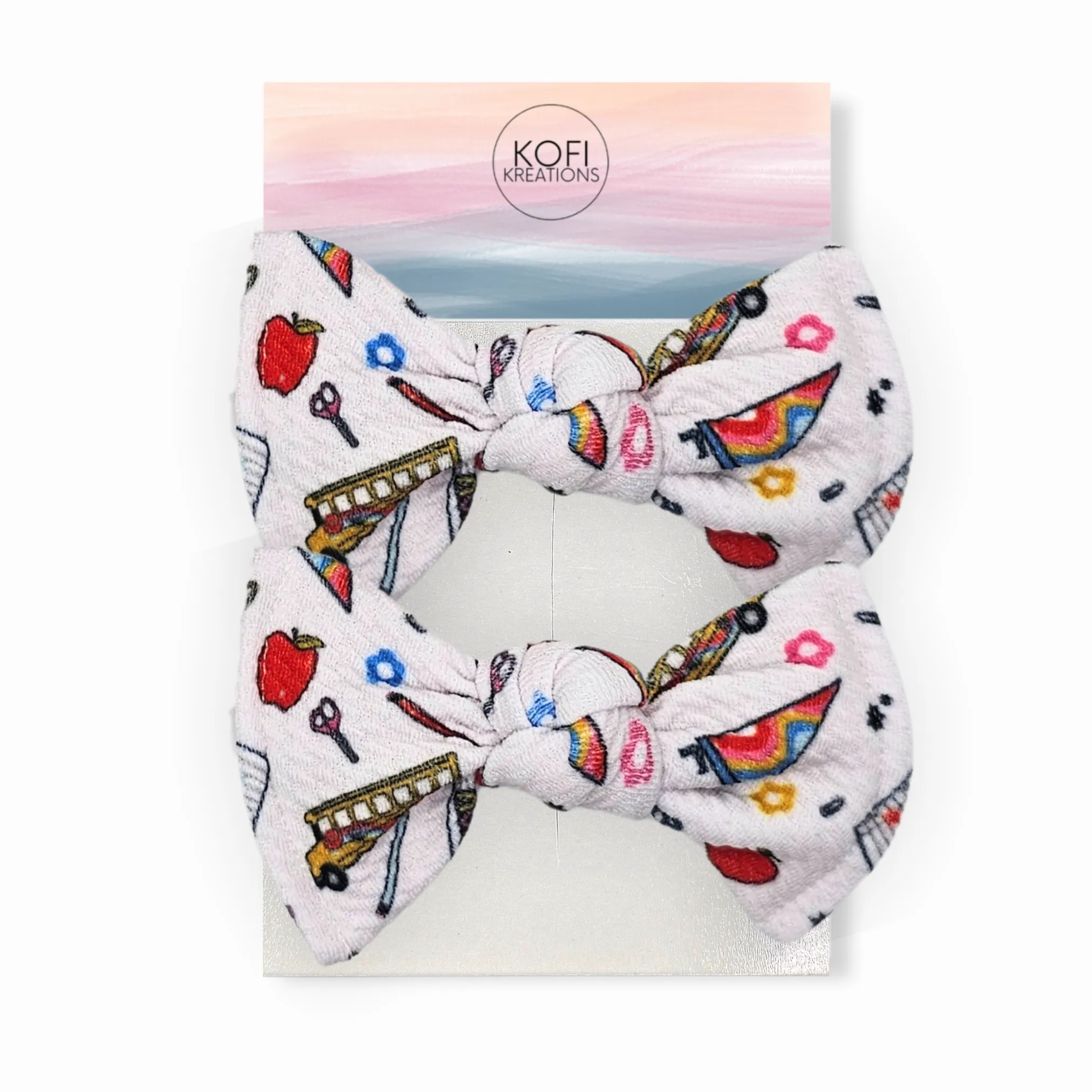 School Days Knot Hair Bows