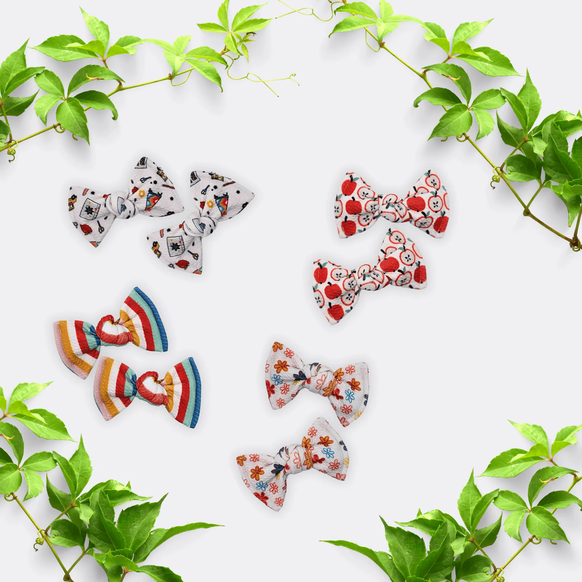 School Days Knot Hair Bows