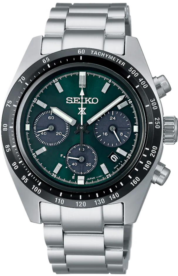 Seiko Prospex Speedtimer Solar Chronograph 2023 Sandblasted Dark Green Dial SBDL107 (SSC933)