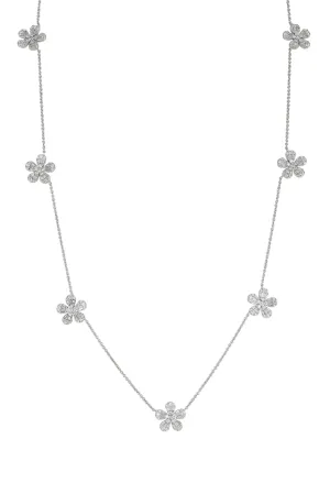 Seven Diamond Fleurette Necklace