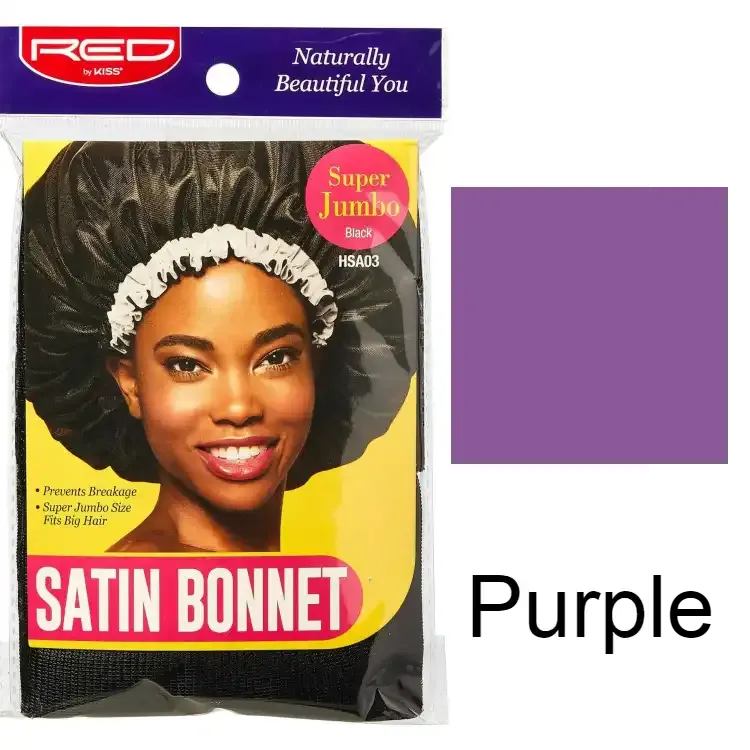 SILKY SATIN BONNET SUPER JUMBO HSA03- 5 Colors