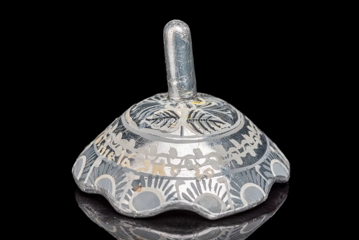 Silver Outlined Gourd by Master of Folk Art Chico Coronel