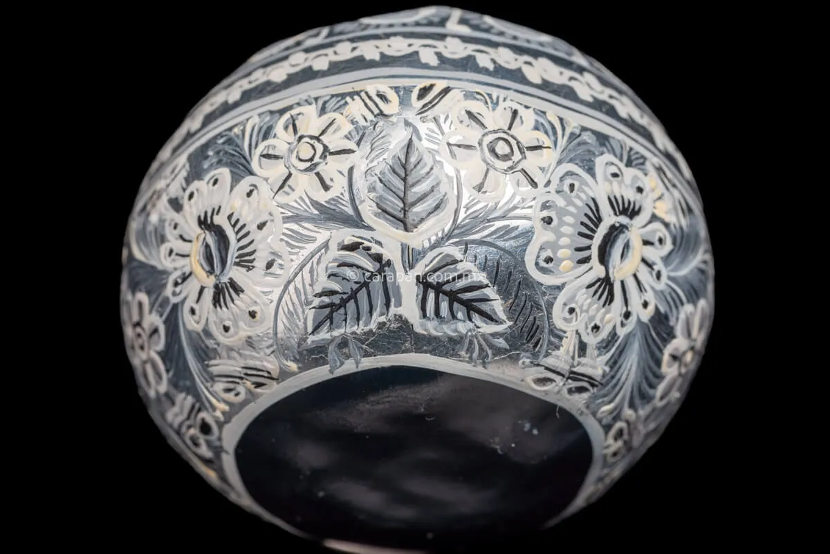 Silver Outlined Gourd by Master of Folk Art Chico Coronel