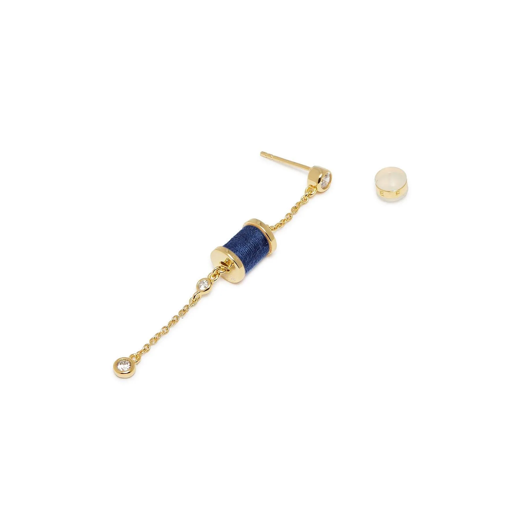 Sleeping Castle Aurora Thread Spindle Chain Earrings