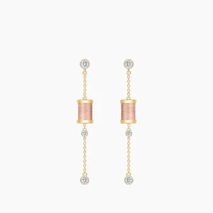 Sleeping Castle Aurora Thread Spindle Chain Earrings