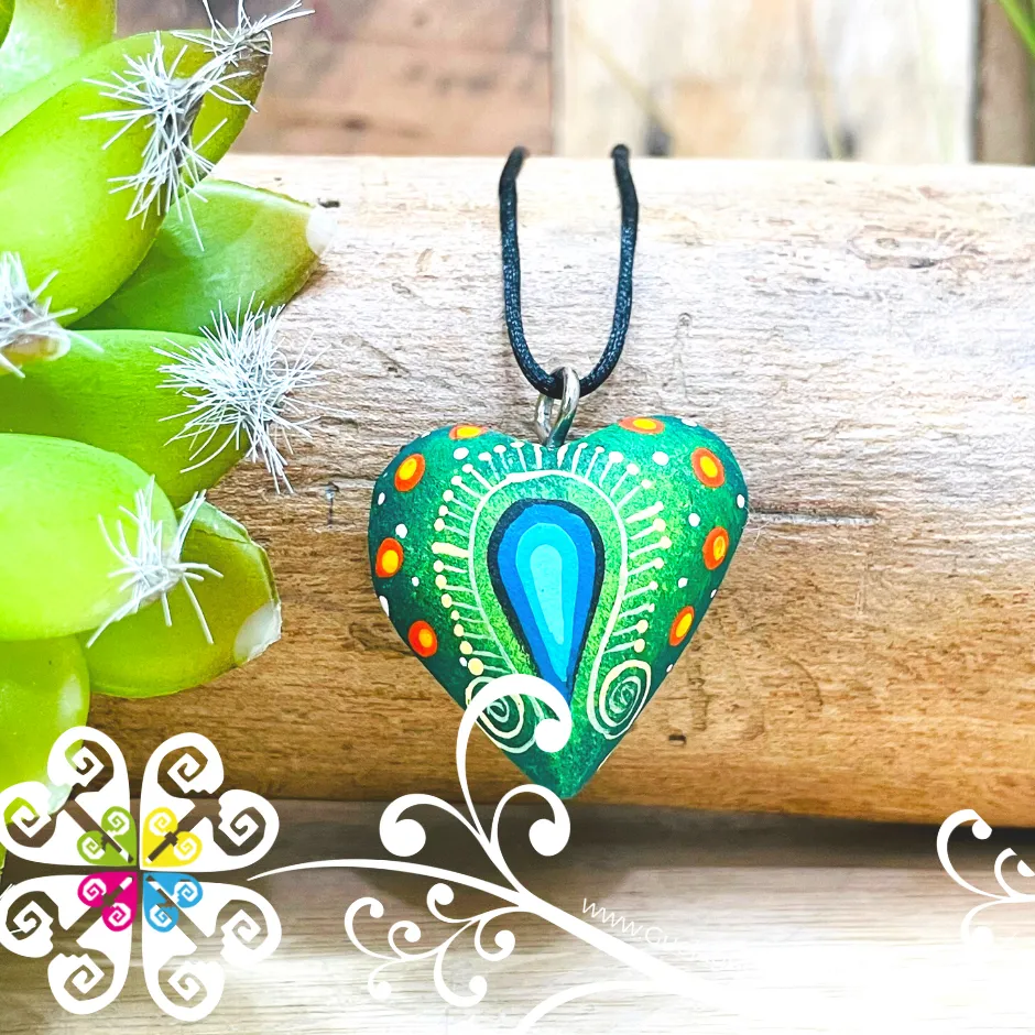 Small Heart Pendant - Dije Corazon Pintado