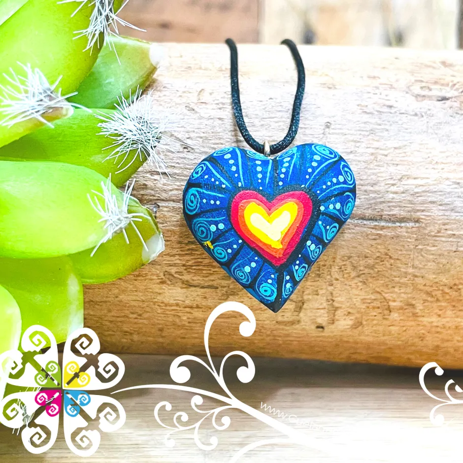 Small Heart Pendant - Dije Corazon Pintado