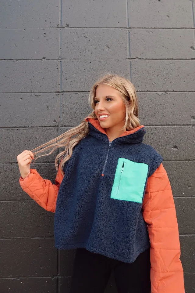 Soft Fleece Quilted Pullover