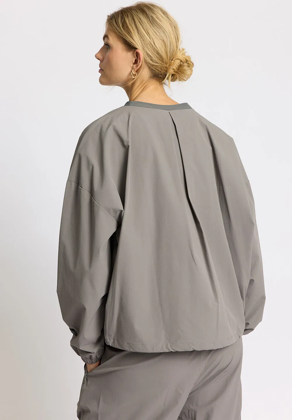 Soft Woven Track Pullover Stroll - grey thunder