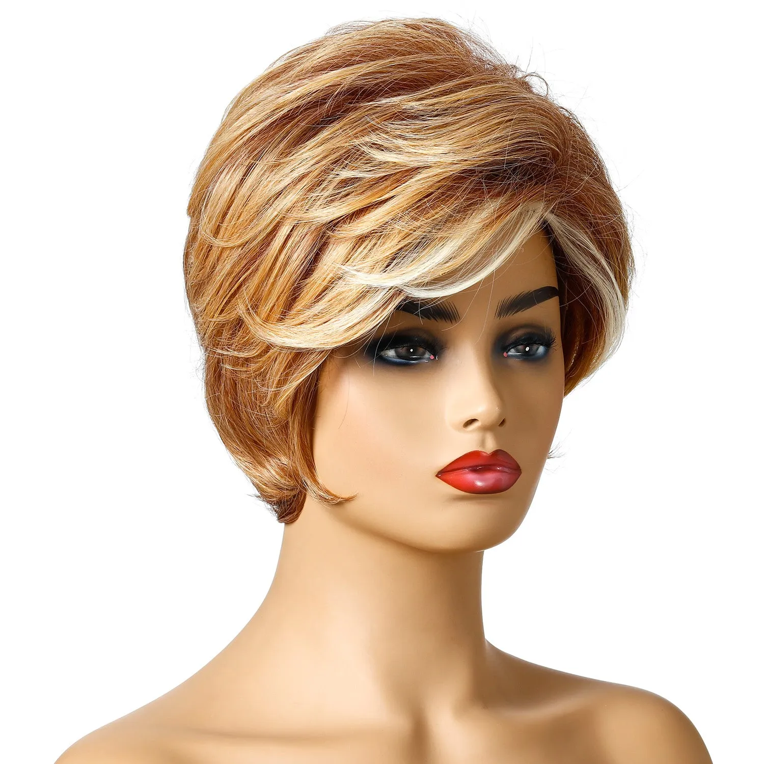 Sole Mate | Blonde Short Pixie Cut Wavy Synthetic Hair Wig