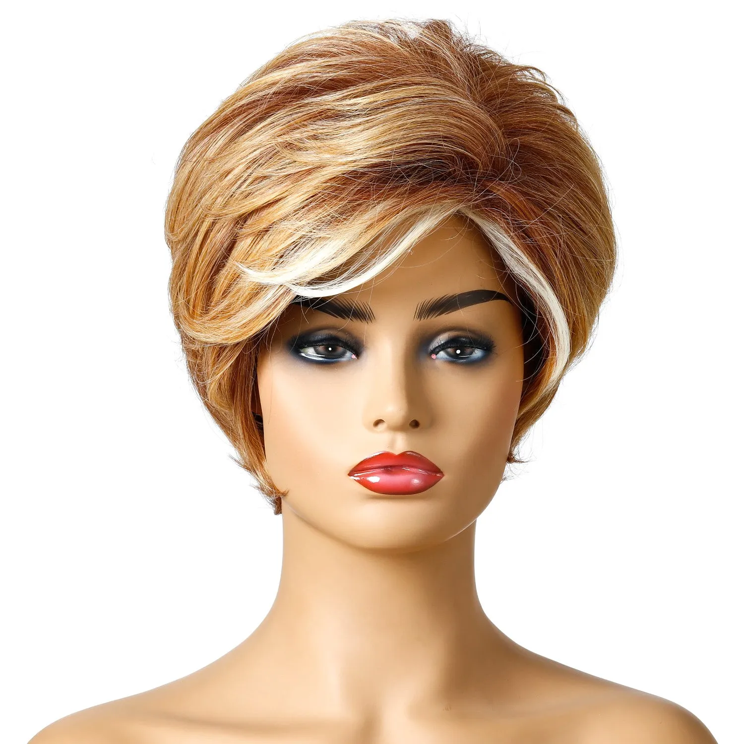 Sole Mate | Blonde Short Pixie Cut Wavy Synthetic Hair Wig