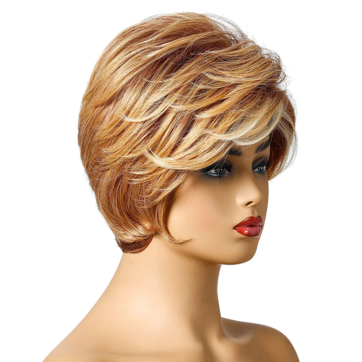 Sole Mate | Blonde Short Pixie Cut Wavy Synthetic Hair Wig